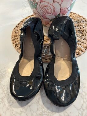 Yosi Samra black patent ballet flats 8